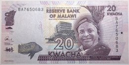 Malawi - 20 Kwacha - 2016 - PICK 63c - NEUF - Malawi