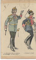 CARTE FM Correspondance Des Armées De La République Illustrateur Guillaume II Et Cochon De FOCH - Military Service Stampless