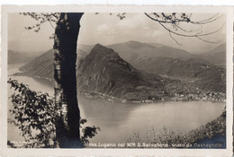 Lugano Col Monte S. Salvatore Visto Da Castagnole - Formato Piccolo - Agno