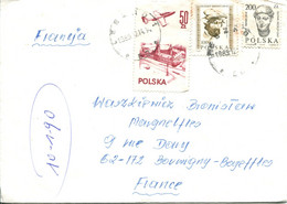 Polonia (1991) - Busta Per La Francia - Covers & Documents