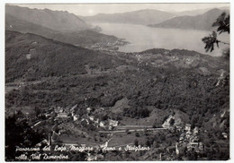 PANORAMA DEL LAGO MAGGIORE - RUNO E STIVIGLIANO NELLA VAL DUMENTINA - DUMENZA - LUINO - VARESE - 1957 - Luino