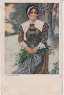 UNITED KINGDOM - Puritian Girl -  Putney SW (London) Postmark 1906 - Otros & Sin Clasificación