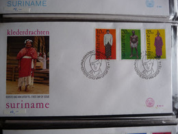 (SUR) SURINAME 1978 ZBL FDC E21 A+B KLEDERDRACHTEN TRADITIONAL WEAR COSTUMES - Surinam