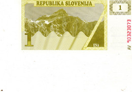 Billet De La République De La Slovénie 1 (Tolar), (19)90,-  Neuf - - Slovénie