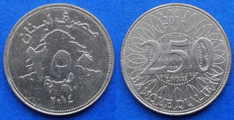 LEBANON - 250 Livres 2014 KM# 36 Independent Republic - Edelweiss Coins - Líbano