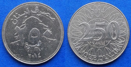 LEBANON - 250 Livres 2014 KM# 36 Independent Republic - Edelweiss Coins - Liban