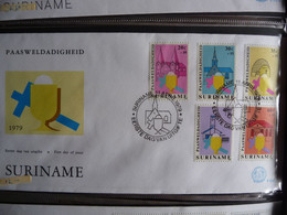 (SUR)  Suriname, 1979, Easter, Churches Of Suriname, E32, FDC - Surinam