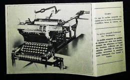 ► Machine à Calculer UNDERWOOD "Bookkeeping"  - Coupure De Presse Originale Début XX (Encadré Photo) - Maschinen