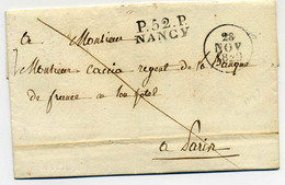 P52P NANCY / Evêché De Nancy Et De Toul - Signé  BRION : Vicaire Générale Du Diocèse De Nancy /1829 - 1801-1848: Precursors XIX