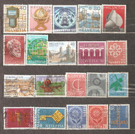 Switzerland: Selection Of 20 Different Used Stamps, Europa, Years 1959-1986, Lot 12 - Sammlungen