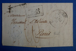 L19 SUISSE BELLE LETTRE 1837 VEVEY POUR PARIS FRANCE +AFFRANCH INTERESSANT - ...-1845 Préphilatélie