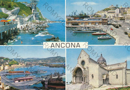 CARTOLINA  ANCONA, MARCHE,LUNGOMARE,STORIA,BARCHE MARE,CULTURA,RELIGIONE,IMPERO ROMANO.SPIAGGIA,VIAGGIATA 1968 - Ancona