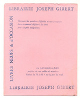 Buvard Librairie Joseph Gibert Vente - Achat - échange - Livres Neufs & D'occasion - Format : 20x16 Cm - L