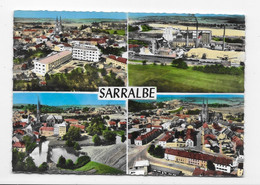 57   SARRALBE   VUES  AERIENNES   MULTIVUES  BON ETAT     2 SCANS - Sarralbe