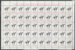 Denmark; Christmas Seals. Full Sheet 1941   MNH** - Hojas Completas