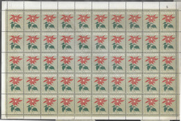 Denmark; Christmas Seals. Full Sheet 1950   MNH** - Volledige & Onvolledige Vellen