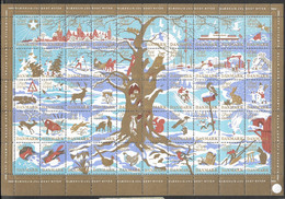 Denmark; Christmas Seals. Full Sheet 1960   MNH** - Fogli Completi