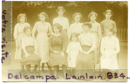 - Carte Photo,  Grandes Jeunes Filles, Au Lycée Pour Préparer Le Brevet, écrite, 1912, Germaine De Nîmes, TBE, Scans. - Fotografie