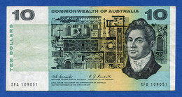 Australia 10 $ Dollars 1967 - Rare Signature Coombs / Randall - Pick # 40b VF - 1966-72 Reserve Bank Of Australia