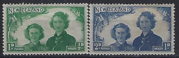 New Zealand 1944  Health Stamp (*) MH  SG.663-664 - Ungebraucht