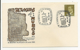 Cover Spain 1985 XI Mostra Filatélica Petroglifos De Muros - 1981-90 Briefe U. Dokumente