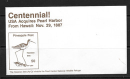 HAWAI-PINEAPPLE POST 1987 ENVELOPPE COMMEMORATIVE ECHASSIER - Hawaii