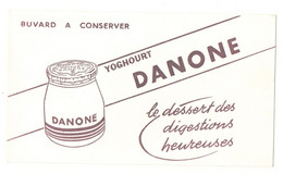 Buvard Yoghourt Danone Le Dessert Des Digestions Heureuses - Format : 21x12 cm - Alimentaire