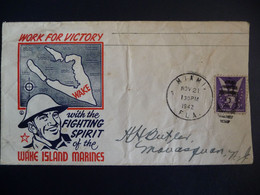 (4) UNITED STATES / USA / VERENIGDE STATEN /  WORK FOR VICTORY WAKE ISLAND MARINES 1942 SEE SCAN. - 1941-1950