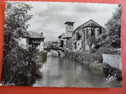 SAINT JEAN PIED DE PORT LE PONT D'ESPAGNE SUR LA NIVE ET L'EGLISE - Saint Jean Pied De Port