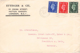 GREAT BRITAIN - LETTER 12.5.1937 LONDON > FRANKFURT / QC34 - Storia Postale