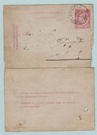 Kaartbrief, Carte Lettre, Express  ,Morlanwelz Naar Molenbeek  ,met Opdrukzegels Capon Nr 46 - Letter Covers