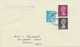 GB 1971 Machin Decimal 1/2P + 1P +1 1/2P Se-tenant NEW POSTAGE RATE 3 P FDC - Série 'Machin'