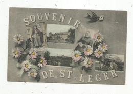 JC , G , Cp , 86 , Souvenir De SAINT LEGER DE MONTBRILLAIS , Voyagée 1916 , Multi Vues - Autres & Non Classés