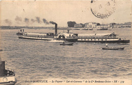 33-BORDEAUX- LE VAPEUR " LOT ET GARONNE" DE LA Cie BORDEAU-OCEAN - Bordeaux