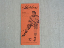 Rod Gilbert New-York Rangers Program Summer Hockey School 1973.Skateland. - Other & Unclassified