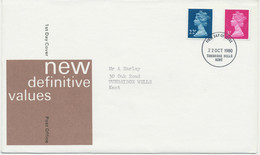 GB 1980 Machin 3 P Magenta + 22 P Deep Blue On Superb Ill. FDC Tunbridge Wells - Machins