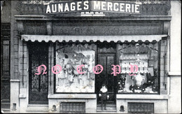 Molenbeek : CARTE PHOTO Véritable -  Aunages-Mercerie BECHET, Rue Van Meyel, 70 - St-Jans-Molenbeek - Molenbeek-St-Jean