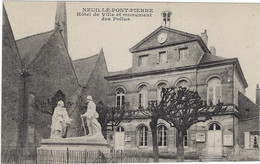 37  Neuille Pont Pierre   - Hotel De Ville Et Monument Des Poilus - Neuillé-Pont-Pierre