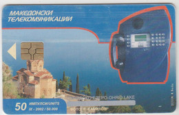 MACEDONIA - Lake Ohrid, Chip:GEM5 (Red), 50 U, 09/02 , Tirage 50,000 , Used - Macedonia