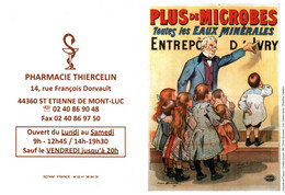 6801 Petit Calendrier Poche 2012 (scan Recto-verso) Pharmacie THIERCELIN 44 Saint ETIENNE DE MONT LUC - Tamaño Pequeño : 2001-...