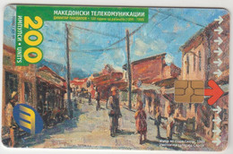 NORTH MACEDONIA - On The Street, Chip:GEM5 (Black), 200 U, 12/99 , Tirage 70,000 , Used - North Macedonia