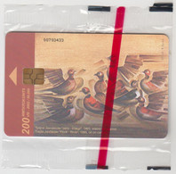 NORTH MACEDONIA - Birds, Chip:GEM5 (Black), 200 U, 08/02 , Tirage 50,000 , Mint - Macédoine Du Nord