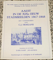 Affiche Uitgegeven Ter Gelegenheid Van Het Verschijnen Van De Kunstmap Met Lithografieën Van Aalsterse Stadsbeelden - Oud