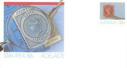 AUSTRALIA - Stationary ENVELOPE 33c STAMPEX '86 Unc /QD43 - Postal Stationery