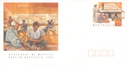 AUSTRALIA - Stationary ENVELOPE 41c HOSPICE CARE 1990 Unc /QD47 - Interi Postali