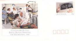 AUSTRALIA - Stationary ENVELOPE 43c DENTAL HOSPITAL 1990 Unc /QD48 - Postal Stationery