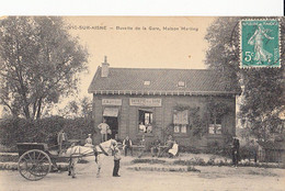 02- Vic Sur Aisne  Buvette De La Gare Maison Marting Belle Animation Et Attelege - Vic Sur Aisne