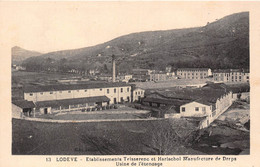 34-LODEVE- ETABLISSEMENT TEISSERENC ET HARLACHOL MANUFACTURE DE DRAPS, USINE DE L'ETENDAGE - Lodeve