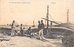 34-CETTE- PÊCHEURS CETTOIS ET ENTREE DU PORT - Sete (Cette)