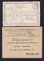 DDY 789 -- Cachets De FORTUNE - PAYE CINEY A Sur Carte (erreur 2  I  1918 !!!) Et CINEY B Sur Enveloppe (sans Millésime) - Noodstempels (1919)